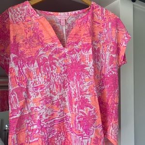 Lilly Pulitzer Linen V-neck Short Sleeve